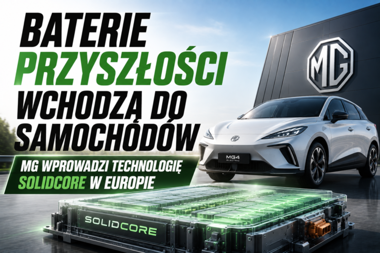 Baterie przyszłości wchodzą do samochodów. MG wprowadzi technologię SolidCore w Europie