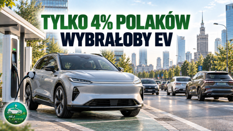 Tylko 4% Polaków chce kupić elektryka jako następne auto. Nowe badanie