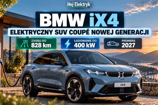 BMW iX4 2027 – zasięg 828 km i ładowanie 400 kW